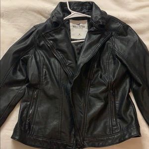 Hollister faux leather jacket